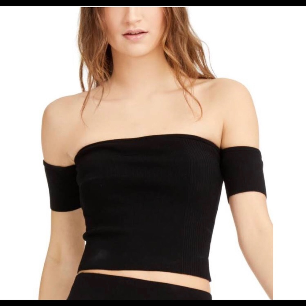 Bar III Off Shoulder Crop Top Women’s Medium NWT